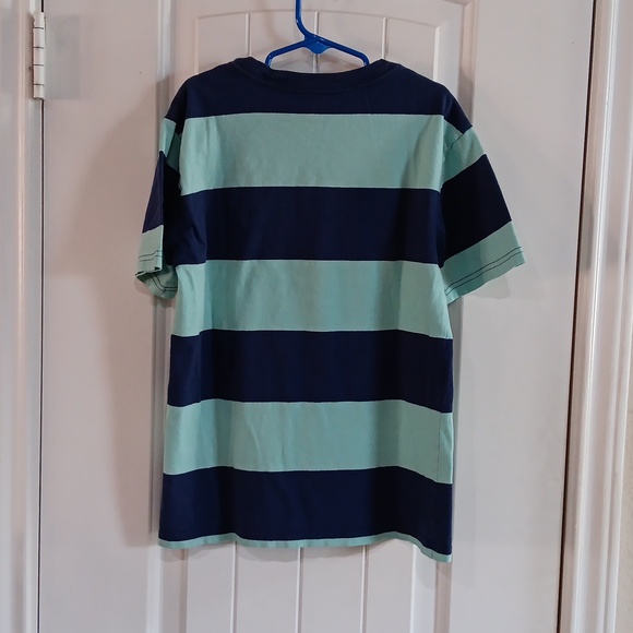 POLO RALPH LAUREN Big Pony Cotton Broad Horizontal Stripes Size 8 Tee - Picture 5 of 8